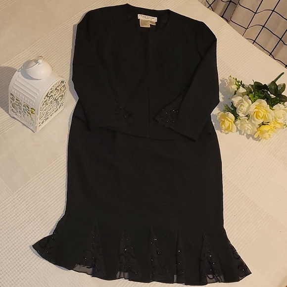 VINTAGE DAYMOR COUTURE SET DRESS & BLAZER - Picture 1 of 16